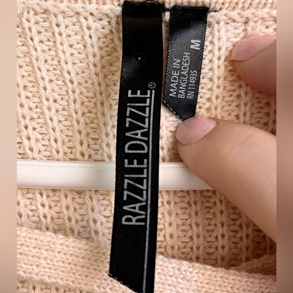 Razor Dazzle Tan Sweater - Picture 2 of 5